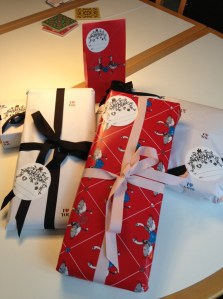 Beautifully wrapped presents from Magasin