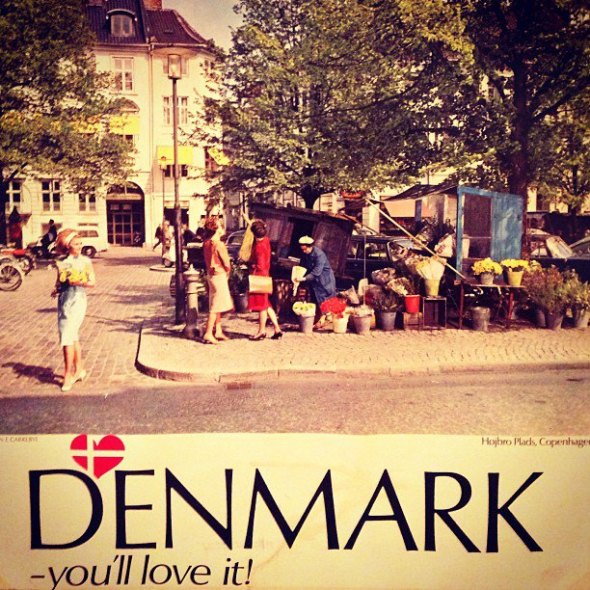 A vintage Denmark tourism poster