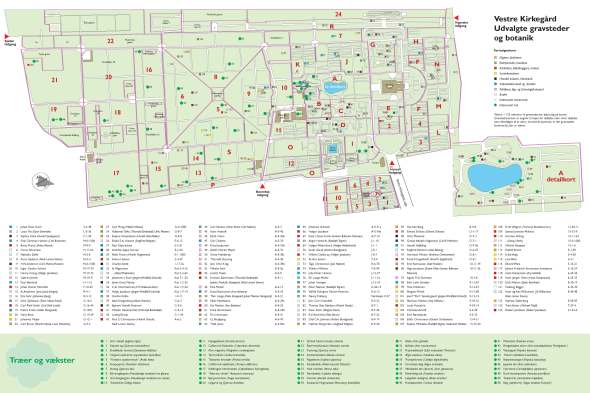 Map of Vestre Kirkegaard